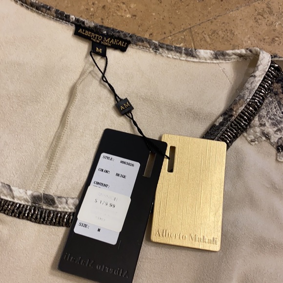 NWT Alberto Makali suede top - Picture 2 of 5